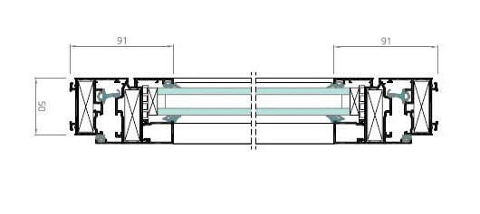 Sección Carpintería 60 mm